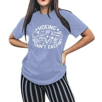 Košulje za žene Loase Fit Graphic Bluzes mama grafika smiješna mama kratki rukav majčinski dan za odmor Holi Holiday Tops ljetni trendi
