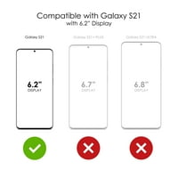 Razlikovanje Clear Shootfofofofoff Hybrid futrola za Galaxy S 5G - TPU branik, akrilni leđa, Zaštitni