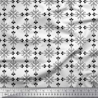 Soimoi Rayon Crepe Tkanina Damask Dekorativna štampana tkanina sa dvorištem široko