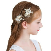 Vjenčana kosa češljana biserna mladenka pribor za kosu bočni češalj Clip cvijet rhinestone biserni klip