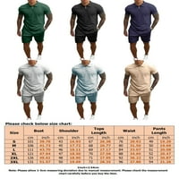 Muškarci TrackSuit Dva pidžama Postavi salon kratkih rukava Muška labava sweatsuit Sports Sleep odjeća