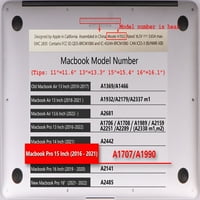 Kompatibilan je poklopac tvrdog školjki Kaishek - rel. MacBook Pro 15 sa mrežnim modelom prikaza: slika
