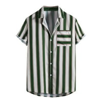 Pedort muške polo majice majica labava prevelika kratki rukav ulični odjel casual vrhovi Tee Green, 2xl