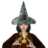 Halloween Witch čarobnjak HATS Muška ženska široka ruda Ripped Magic Shope Cap Cosplay Party Pumpkin