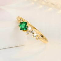 Simu prstenovi za žene Modni modni prsten cirkon dijamantski prsten Zlatni dijamantni prsten dame dragi