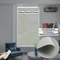 Keego valjka za sunčanje motorizirani žaluzi pametni slijepo svjetlo filtriranje prozora valjkasta hlad