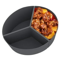 3-u-sivi silikonski oblozi za kuhanje prikladni za QT silikon spor ploča za divider, za višekratnu upotrebu BPA besplatna propusna pribor za kuhanje za kuhanje za 6- kvar