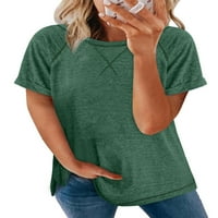 Blibea ženska kratka majica majica Raglan kratki rukav lagani casual majice bluze ljetne vrhove
