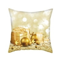 YoHome Gold Merry Božićni futrola Sofa jastuka C