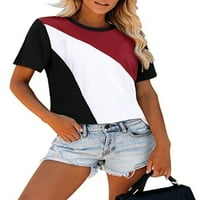 Niveer majice kratkih rukava za žene za žene Ljeto plaža casual tunika bluza vrhovi lounge habaju majice veličine S-3XL