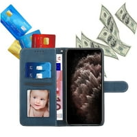 Za Samsung Galaxy A 5G 6,5 Flip novčanik futrola, PU kožna futrola sa udom za karticu Kickstand i remen