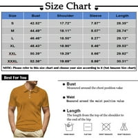 FopP prodavač muške golf majice Casual Sports V izrez rebrasti ovratnik kratki rukav modni casual čvrsta