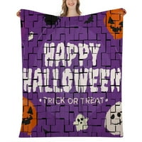 Halloween pokrivač-Halloween bundeve groblje pokrivač za spavaću sobu dnevni boravak, 152