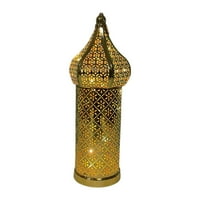Gerich marokanski lampica lampica za lampicu željeza željeznom stolnom lampicu, ručno rađeni držač za
