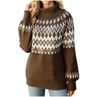 BabySbule Plus veličina Ženski džemperi Novi dolasci Ženski zimski kornjač dugih rukava pleteni labavi pulover Duks vrhunskog odobrenja Ženska moda