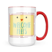 Neonblond Dobrodošli Peeps Uskršnji pilić za pilić poklon za ljubitelje čaja za kavu