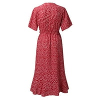 Ljetne haljine Casual Maxi Ženska haljina Tunike Jednostavne ljetne haljine Žene Ljetni boemski cvjetni