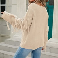 Čvrsta boja pletenje kornjače Žene lagane labave džemper Classic Fit COSYWEAR WARL Jumper bluza dugih