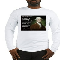 Cafepress - George Washington Freedom majice s dugim rukavima - majica s dugim rukavima unise