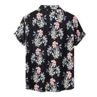 Muškarci Havaji Print Majica Muška Ležerna moda Moda TOP CLOTSKI ŠTAMPONI TOP KRATAK SLIKE OTVORENO