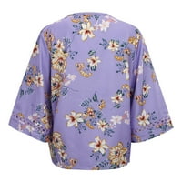 Košulje za žene Grafičke majice Ležerne bluze V izrez Tops Business Šifon Slatka ljetna ženska majica