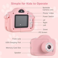 Mini crtani dječji digitalni fotoaparat 1080p Digitalni video kamera za djecu dual objektiv IPS zum