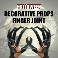 Zglobni prsti Halloween, 3D Cosplay Claws Extender, Nosivi zastrašujuće ručne rukavice za kostur kandže,