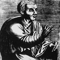 Quintilian. Nmarcus Fabius Qintilianus. Roman retoričar. Graviranje bakra, francuski, 1584. Print print