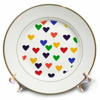 Srca u bojama porculanske ploče duge CP-14313-1