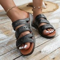 Ljetni klinovi sandale za žene modni udobni flip flip flip luk potporni papučica na plaži Roman Otvoreni