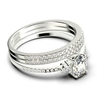Minimalistički 2. karat ovalni rez jednostavni dijamantski moissan zaručni prsten, klasični vjenčani