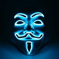 Plavo svjetlo Up Vendetta maska