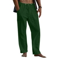 Muške jogger casual pantalone Solid pantalone hlače pune duljine labave pantne tastere džepne crtež