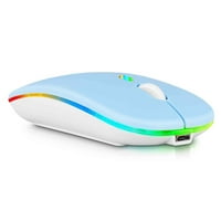 2.4GHz i Bluetooth miš, punjivi bežični LED miš za ZTE Nubia Red Magic kompatibilan je i sa TV laptop