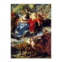 Posteranzi balxir213389large The MedicI ciklus - sastanak Henri IV postera Print Petera Paula Rubensa