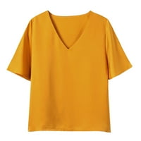 The majice za žene kratki rukav vrhovi bluze Regularne fit t majice Pulover vrhovi tinejdžerke čvrste