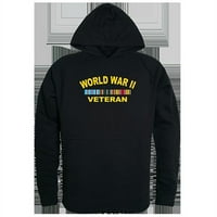 RapDOM World War II Veteran grafički muški pulover Hoodie [crna - 2xl]