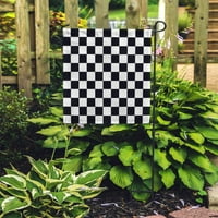 Checerboard Moderna crna korekcija kariranog kariranog mozaičkog utrka zastava za zastavu Dekorativna