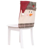 Navlake za božićne stolice, Crvena burlap kaidna stolica za povratak Santa Stolica klizalica za poklone