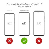 Distinconknk Clear Shootofofoff Hybrid futrola za Galaxy S Plus 5G - TPU branik akrilni zaštitni ekran