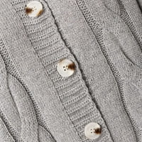 Klintni vrhovi za žene Otvoreni prednji dugi rukav Klintni kardigan džemperi Labavi odjeća DUGE za žene