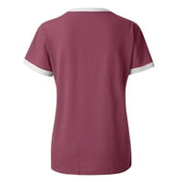 Majice za žene Ležerne prilike plus veličina cvjetna košulja za ispis labavo bluza Splice kratkih rukava
