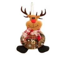 Heiheiup je prekrasan životni božićni ukras zvono na vrpci u kutiji u kutiji suvenir Garland ukrasi