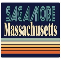 Sagamore Massachusetts Vinil naljepnica za naljepnicu Retro dizajn