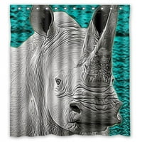 Mohome Rhino Hipster Rhino Tuš Curkin Vodootporna poliesterska tkanina za tuširanje