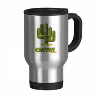 Kaktus Sukulenti u obliku zelene putne glošovike Flip poklopac od nehrđajućeg čelika čaše za automobile