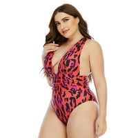 Žene seksi jednoj kupaćim kupaćim kostima za kupanje dubokog V izrez Ruched kupaći odijela
