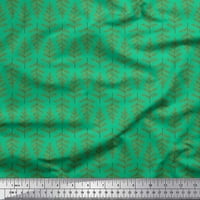 Soimoi Zelena pamučna proizvodna tkanina Mimosa Pudica lišće ispisne tkanine pored dvorišta široko