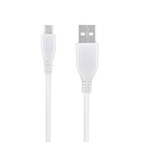 3.3ft bijeli mikro USB podaci za sinkronizirani kabeli kabeli za punjenje kabela za punjenje za čisti