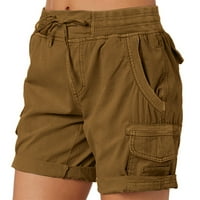 Hight struk teretni pantalone casual ženske kratke hlače Ljeto labavo planinarske gaćice sa džepovima